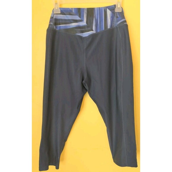 NIKE DRI FIT Running Capri Crop Royal Blue Pants Athletic Running Size Large - Picture 5 of 7